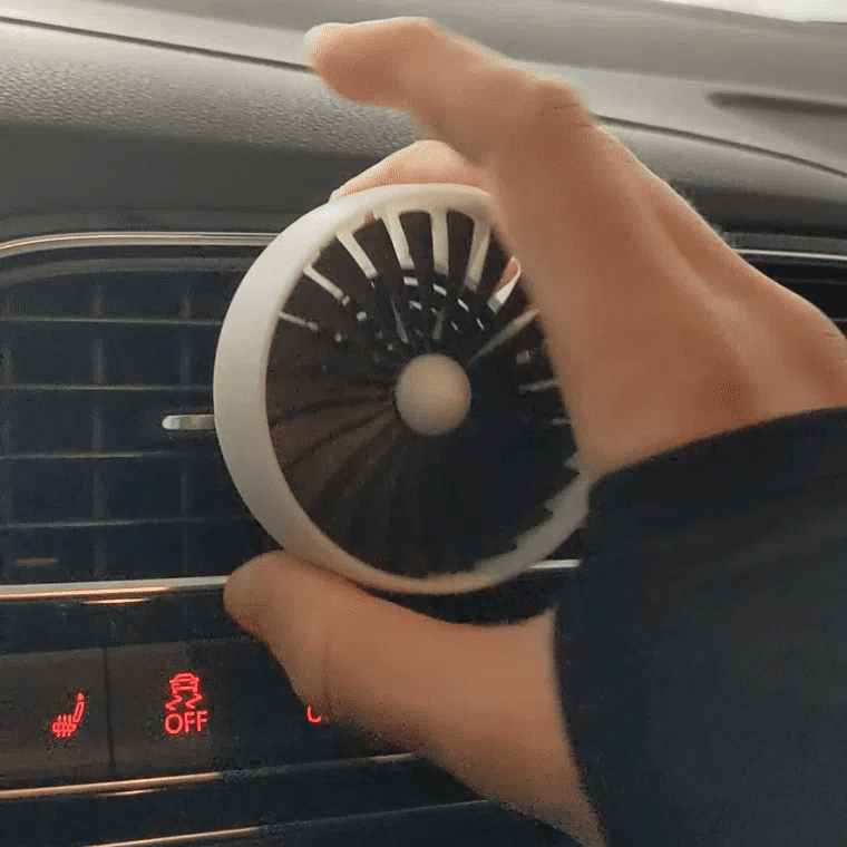 Turbofan aroma diffuser - Car vent mini Jet engine