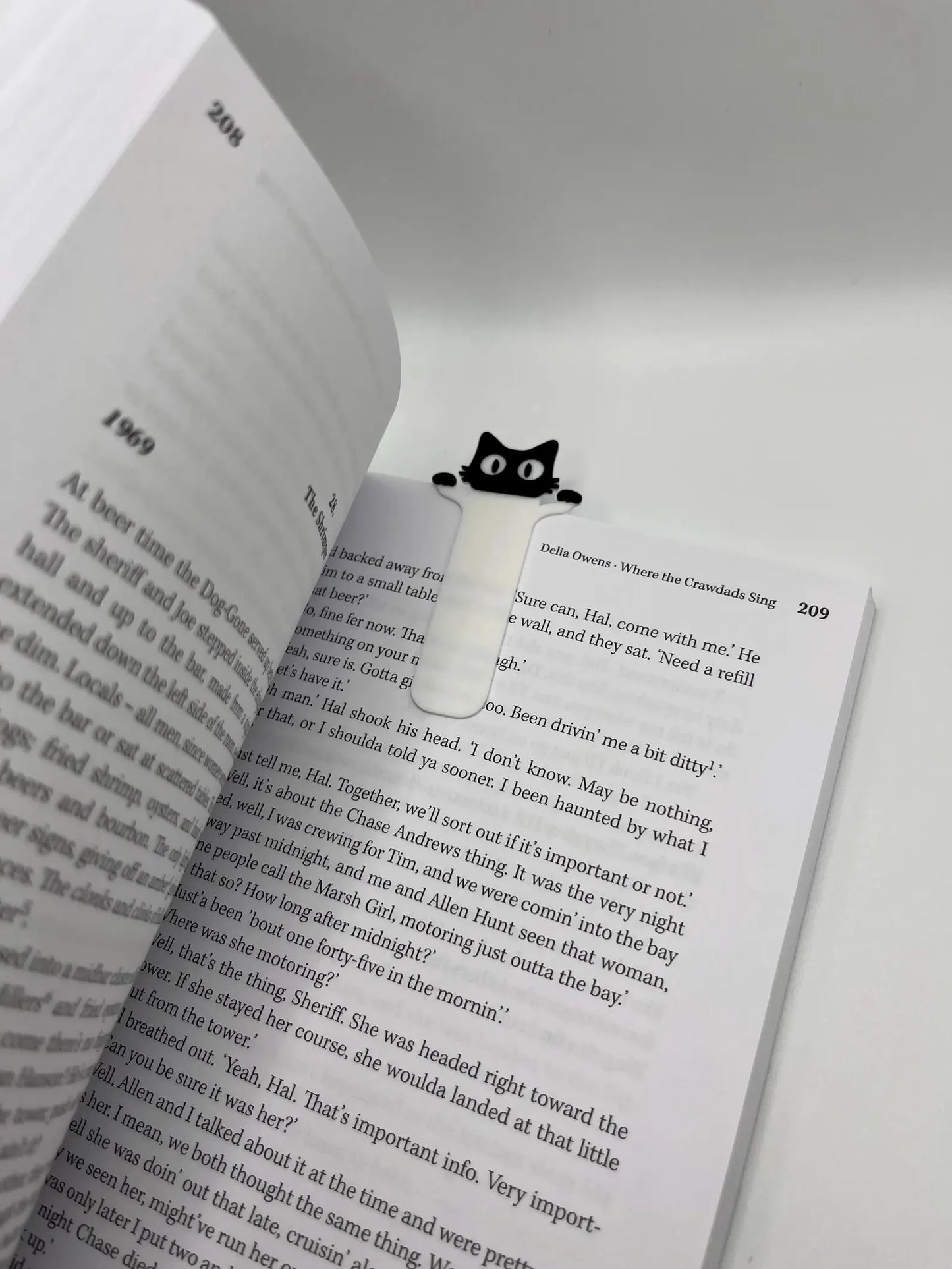 Black Cat Bookmark Book Holder For Books Papers Creative Gift