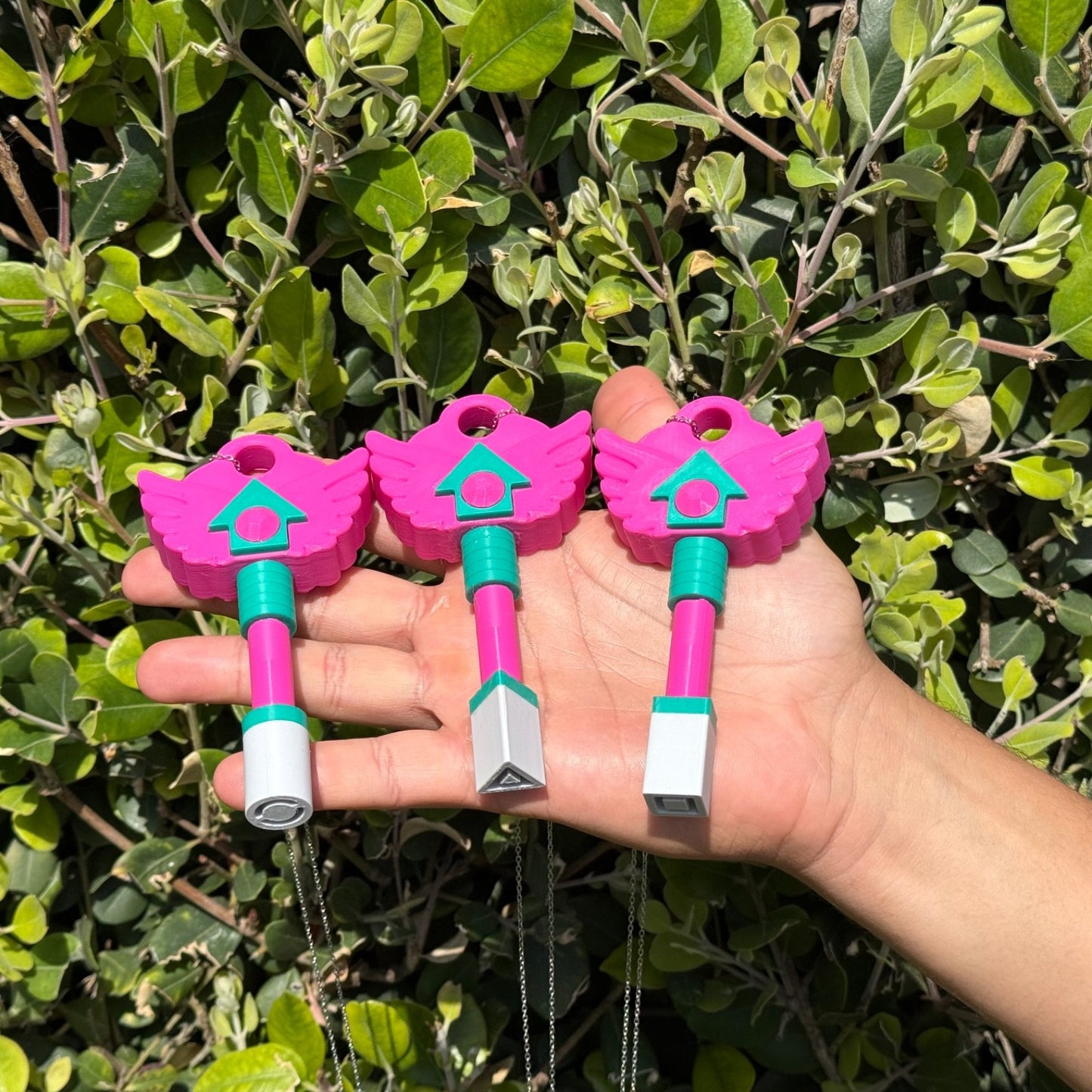 Squid Key Necklace Keychain - Hide&Seek Key - Game Hide And Seek