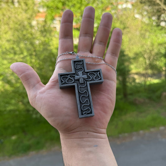 Squid Thanos 230 – Hidden Storage Crucifix Pendant | Unique Edgy Jewelry for Fans & Collectors Game